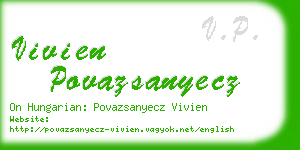 vivien povazsanyecz business card